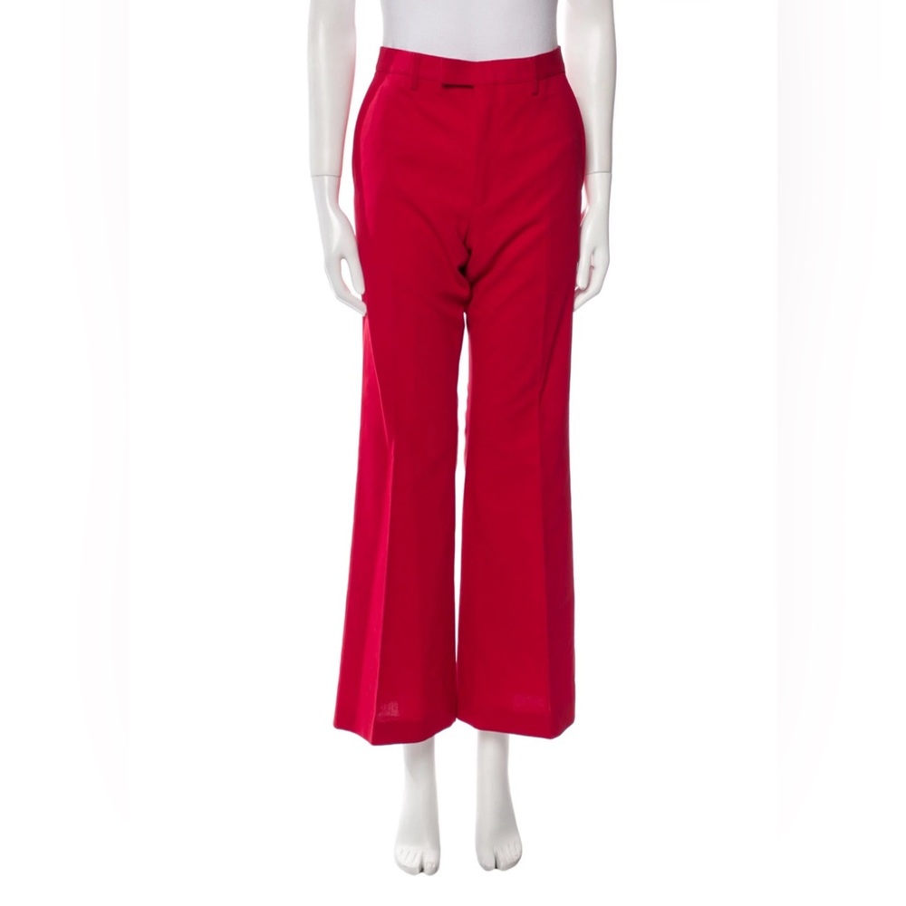 2016 Gucci Red Flare Pants